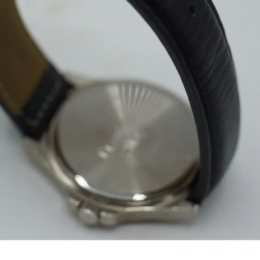 Pittsburgh Steelers Black Leather Strap Quartz Watch